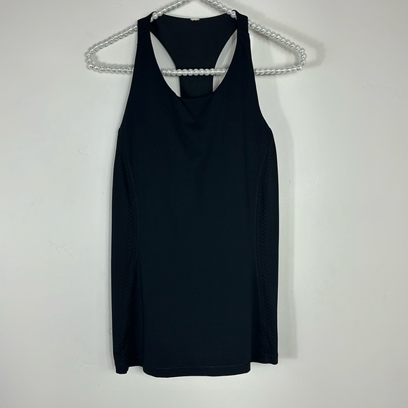 Lululemon Black Hit It Laser Cut Built in Bra Tank Top 6 - Picture 5 of 9